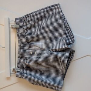 Brandy Melville / John Galt Blue Plaid Keira Pajama Boxer Shorts